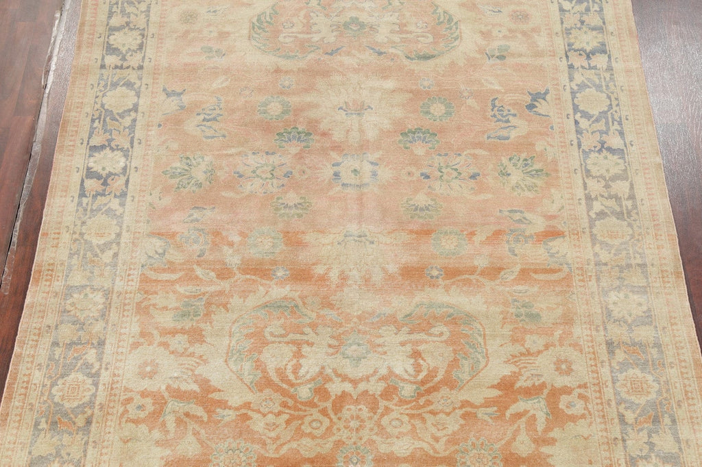 Antique Vegetable Dye Oushak Turkish Area Rug 8x11