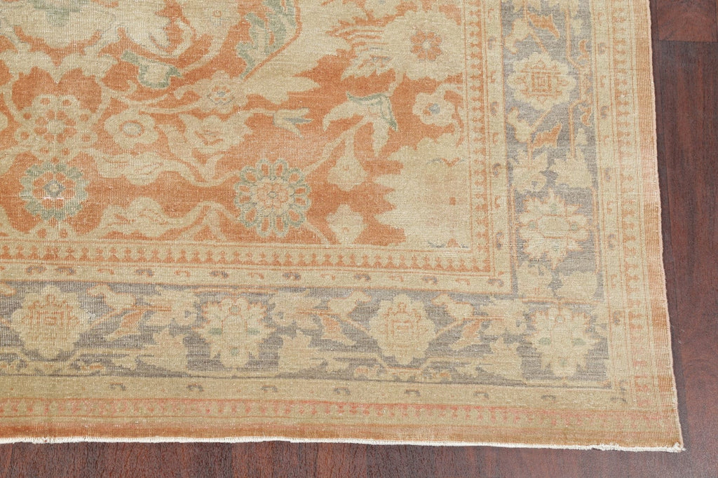 Antique Vegetable Dye Oushak Turkish Area Rug 8x11