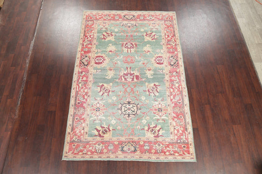 Vegetable Dye Oushak Egyptian Area Rug 6x9