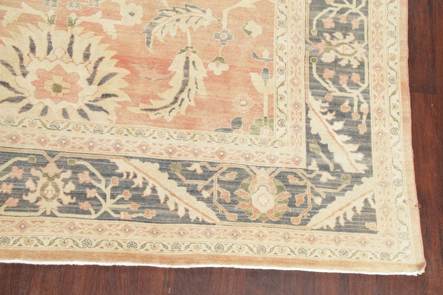 Antique Vegetable Dye Oushak Turkish Area Rug 9x9 Square