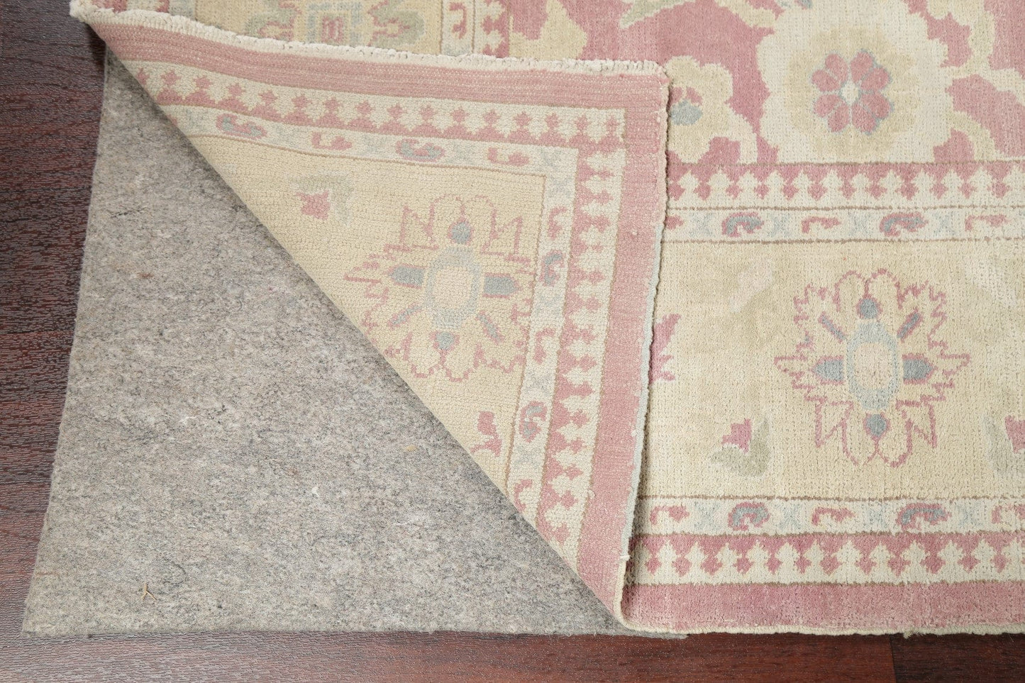 Pink Mauve Vegetable Dye Oushak Egyptian Area Rug 8x10