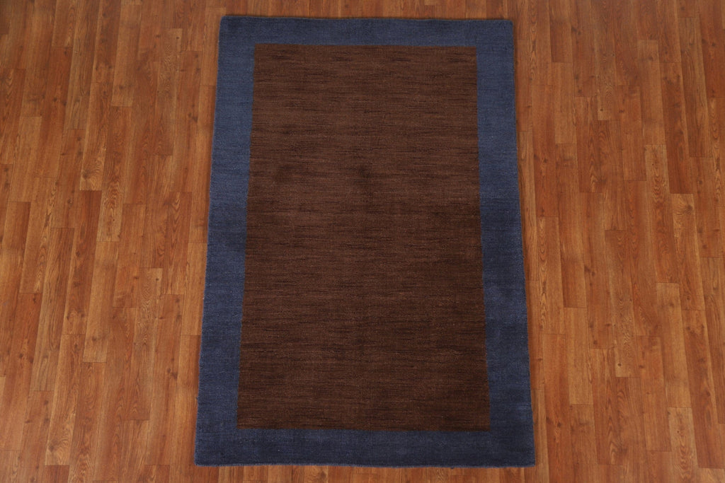 Modern Gabbeh Oriental Area Rug 4x6