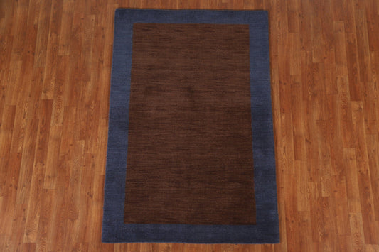 Modern Gabbeh Oriental Area Rug 4x6