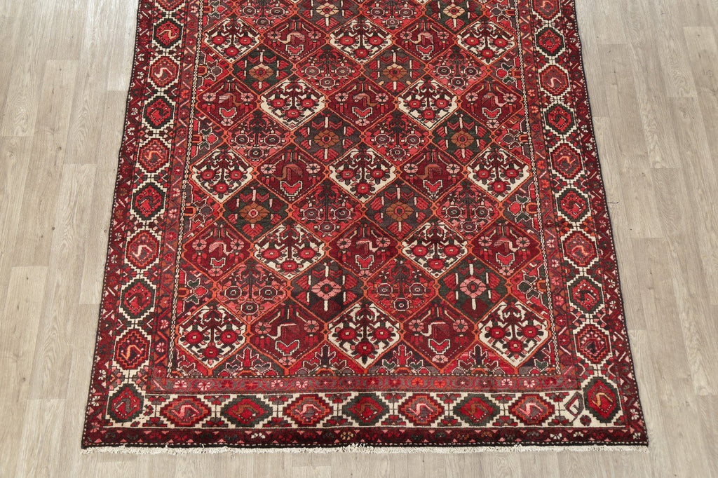 Vintage Garden Design Bakhtiari Persian Area Rug 7x10