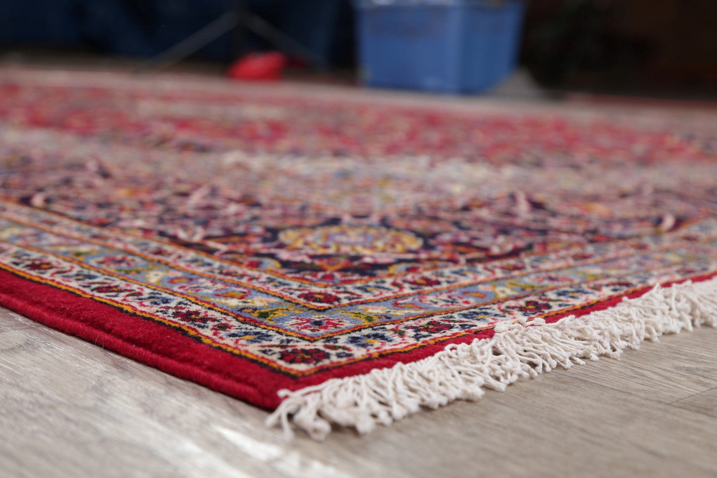 Traditional Floral Red Kashan Persian Area Rug 8x12