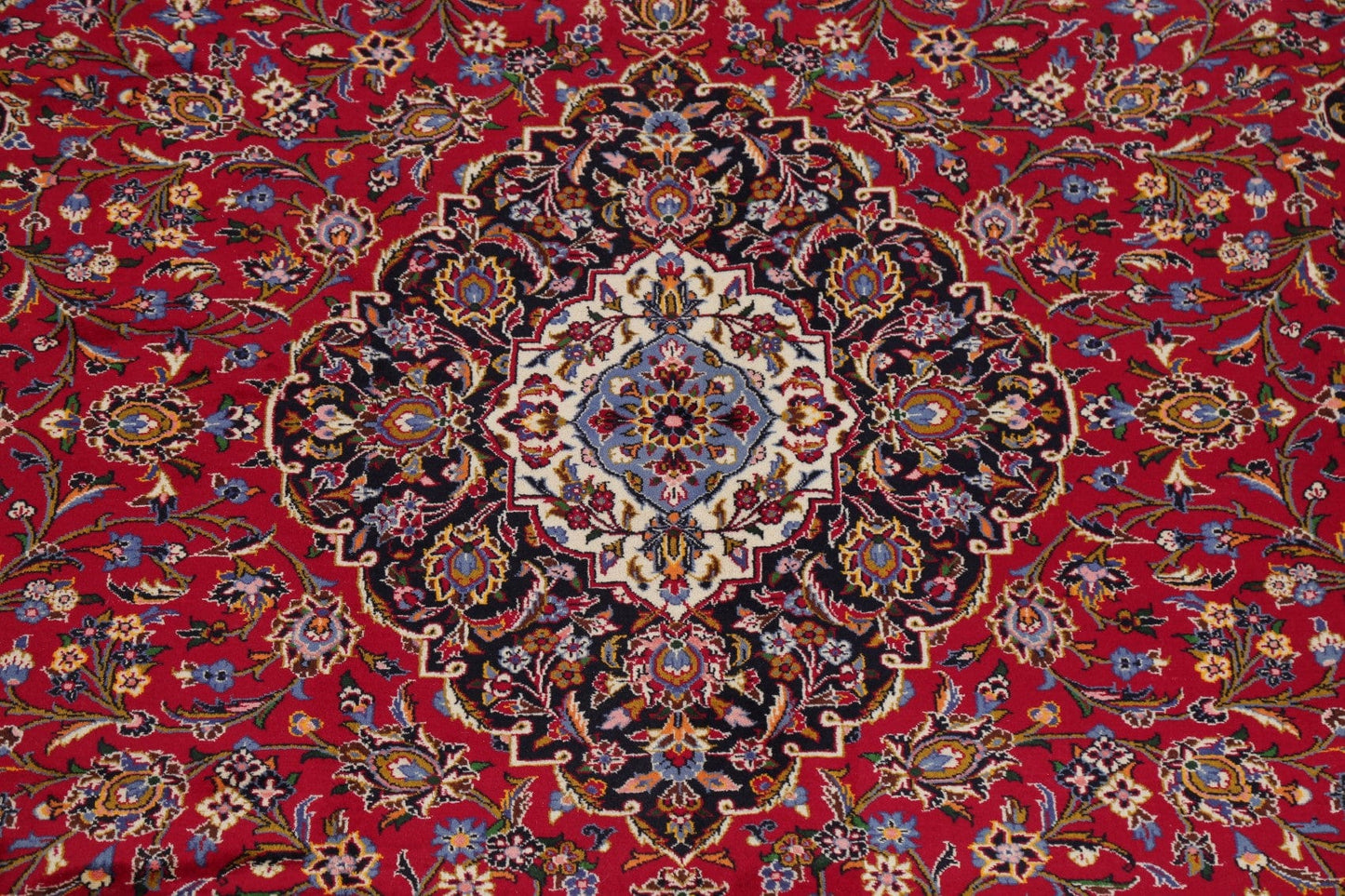 Traditional Floral Red Kashan Persian Area Rug 8x12