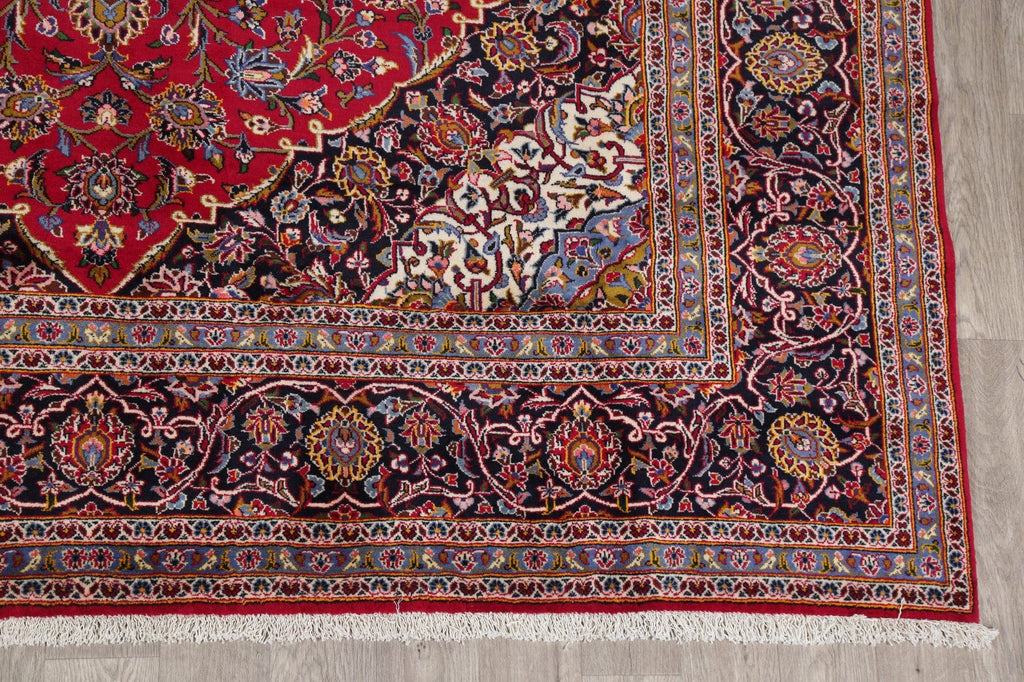 Traditional Floral Red Kashan Persian Area Rug 8x12