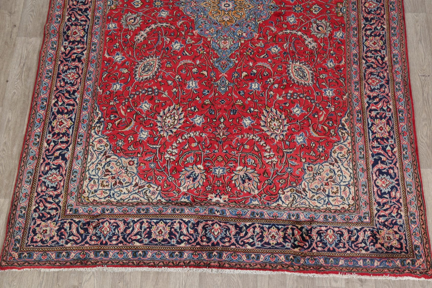 Floral Red Sarouk Persian Area Rug 7x11