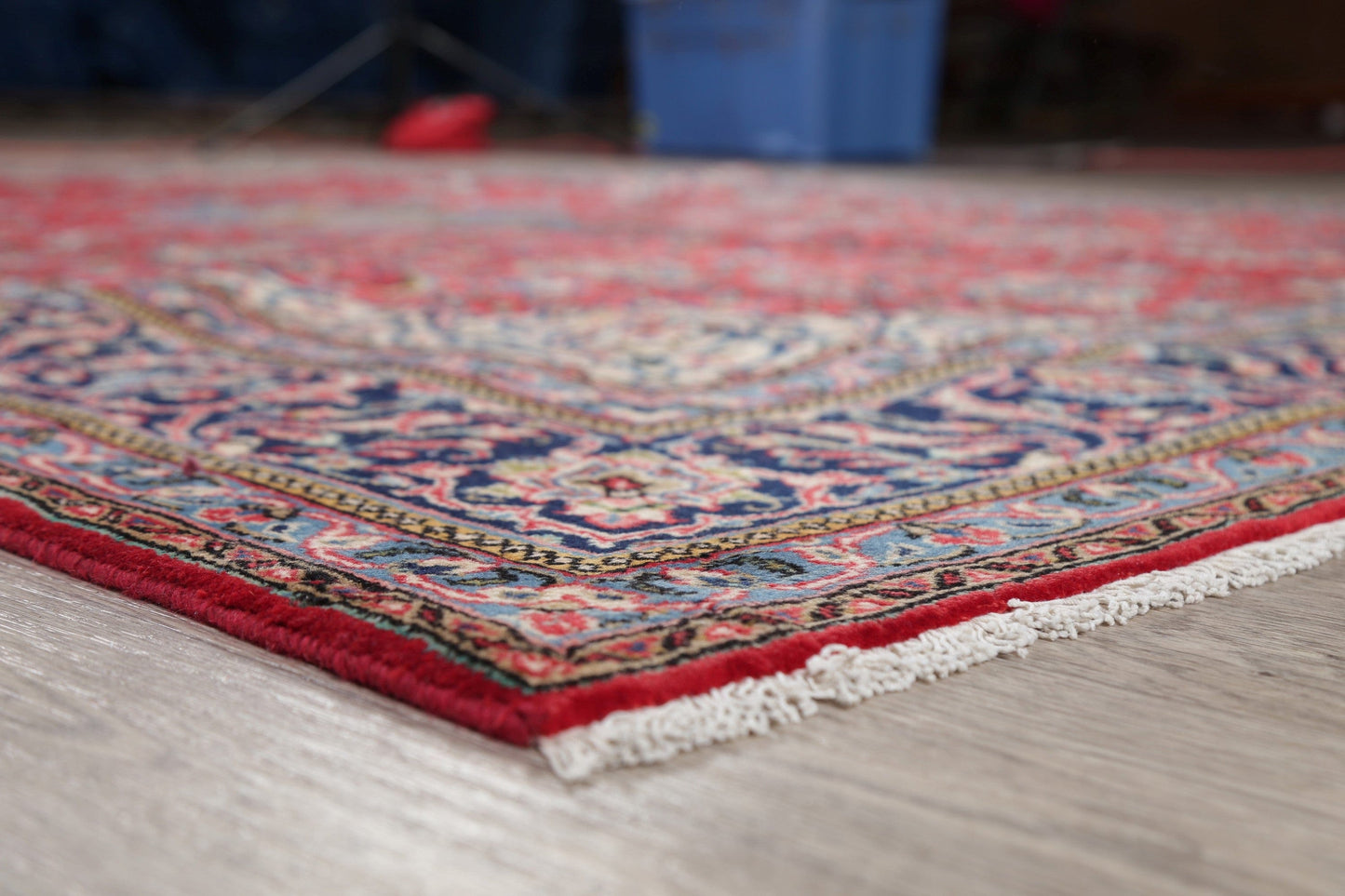 Floral Red Sarouk Persian Area Rug 7x11