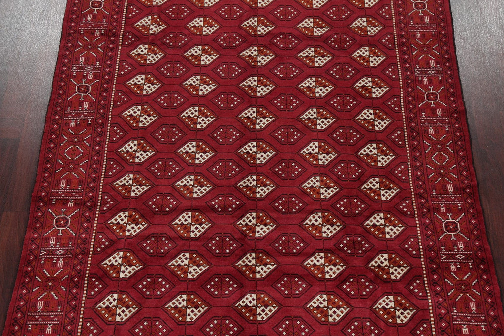 Geometric Red Balouch Oriental Area Rug 7x9