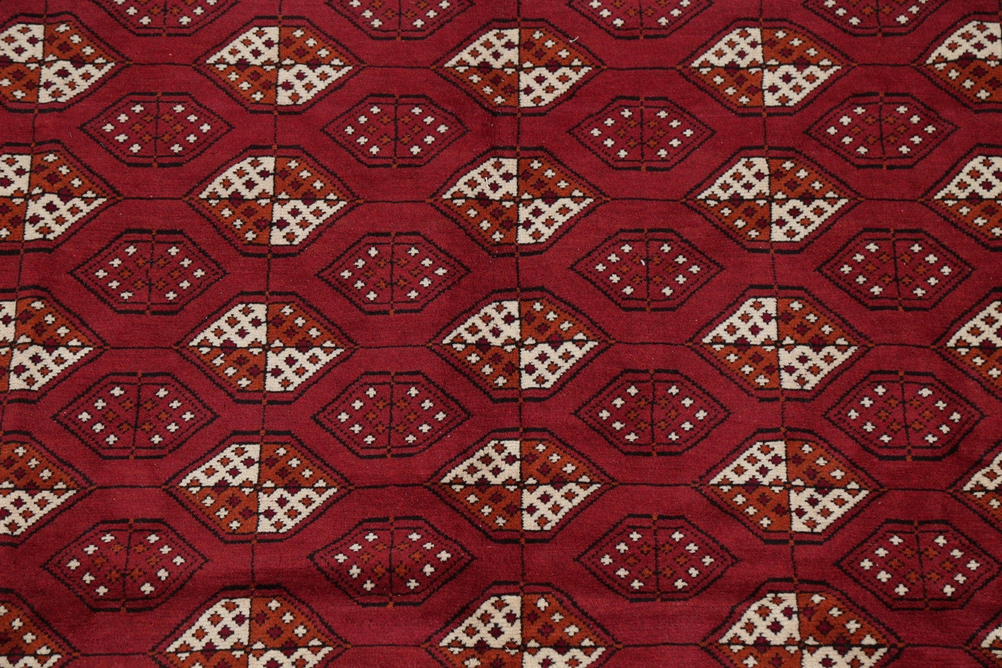 Geometric Red Balouch Oriental Area Rug 7x9