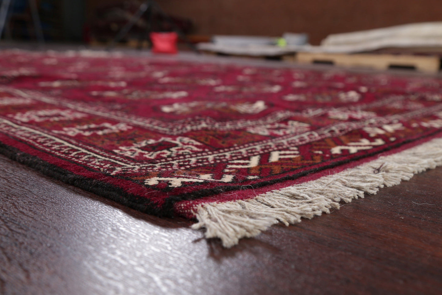 Geometric Red Balouch Oriental Area Rug 7x10