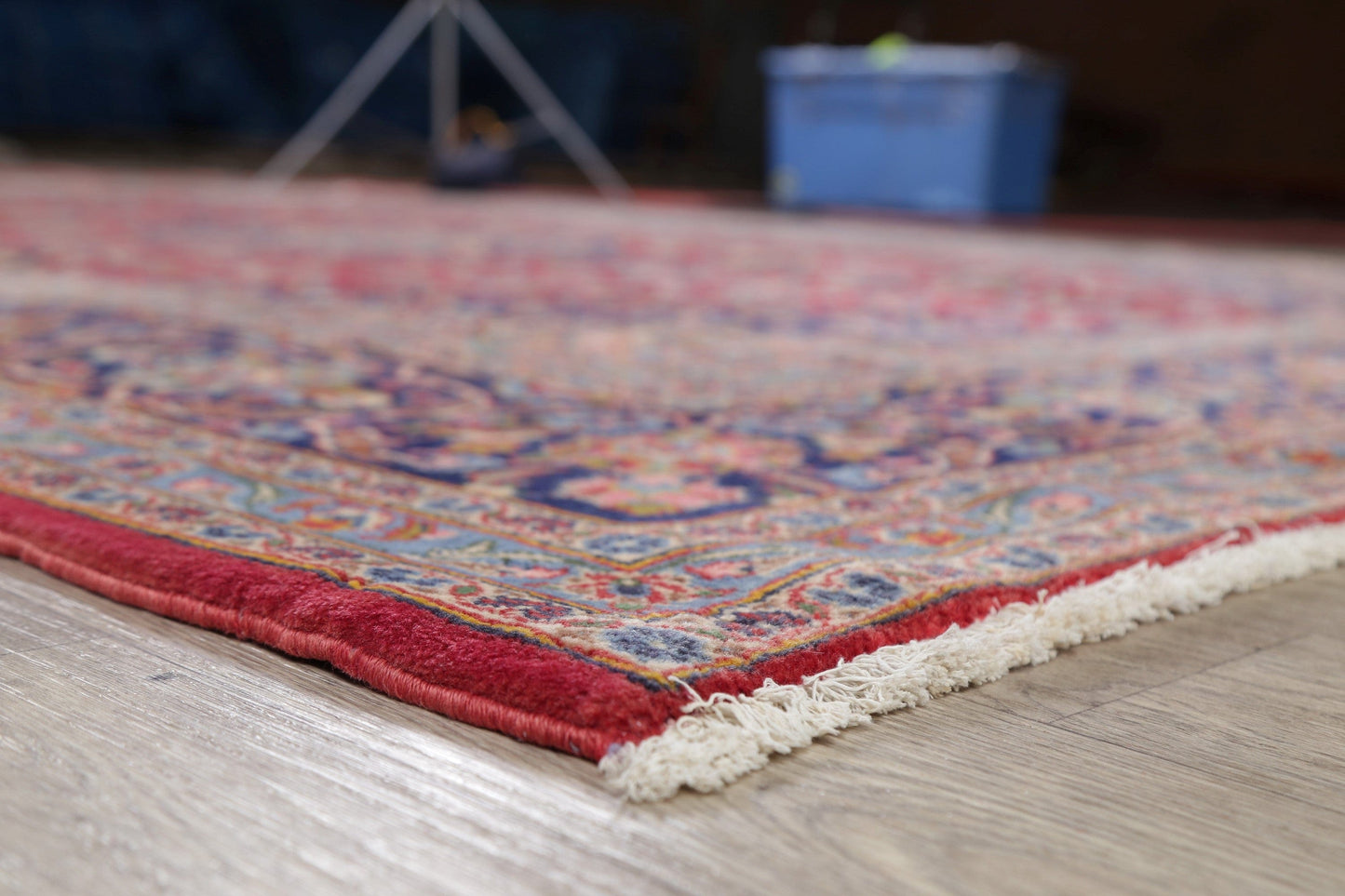 Traditional Floral Red Kashan Persian Area Rug 8x11