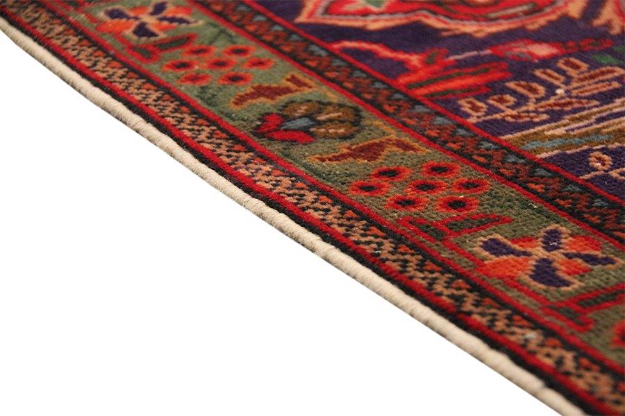 Vintage Overdye Collection Red Wool Area Rug- 9' 6" X 12' 8"