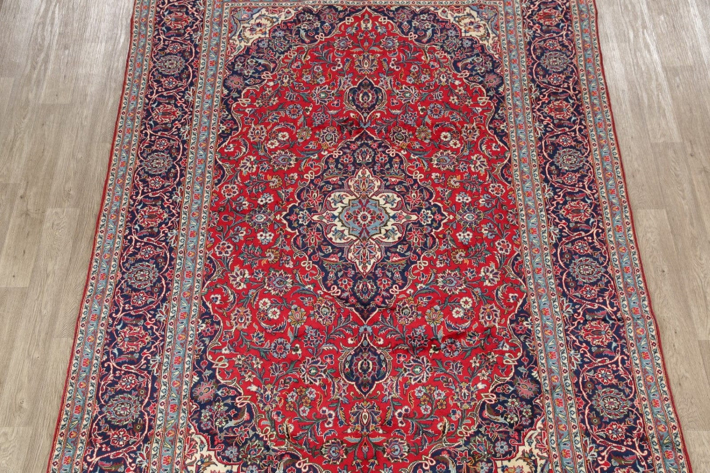 Traditional Floral Red Kashan Persian Area Rug 8x12