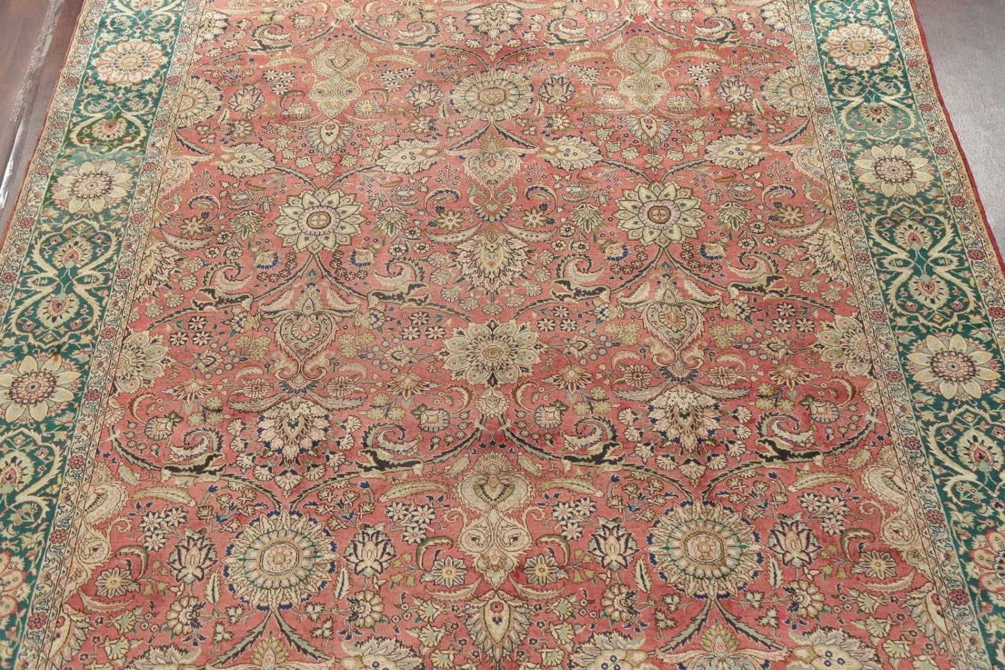 Antique Floral Tabriz Persian Area Rug 10x13