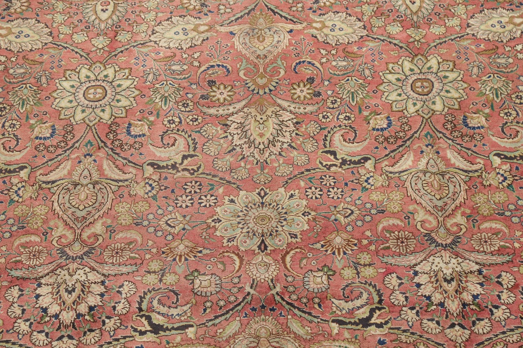 Antique Floral Tabriz Persian Area Rug 10x13