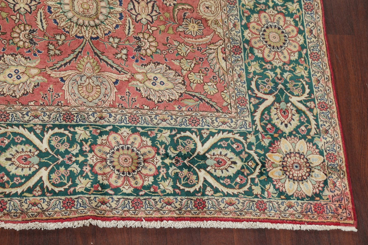 Antique Floral Tabriz Persian Area Rug 10x13