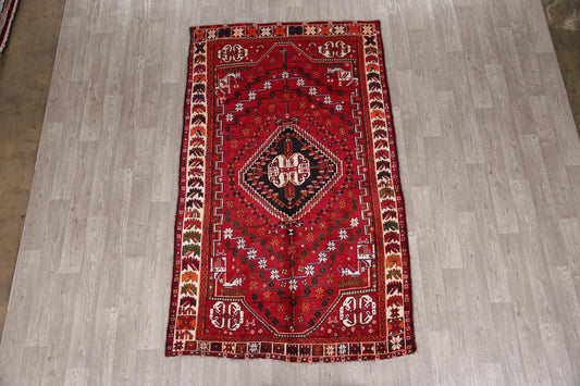 Geometric Shiraz Red Persian Area Rug 5x9