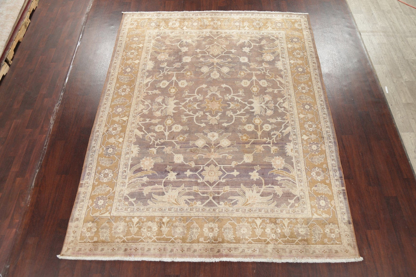 Antique Look Vegetable Dye Sarouk Persian Area Rug 8x11