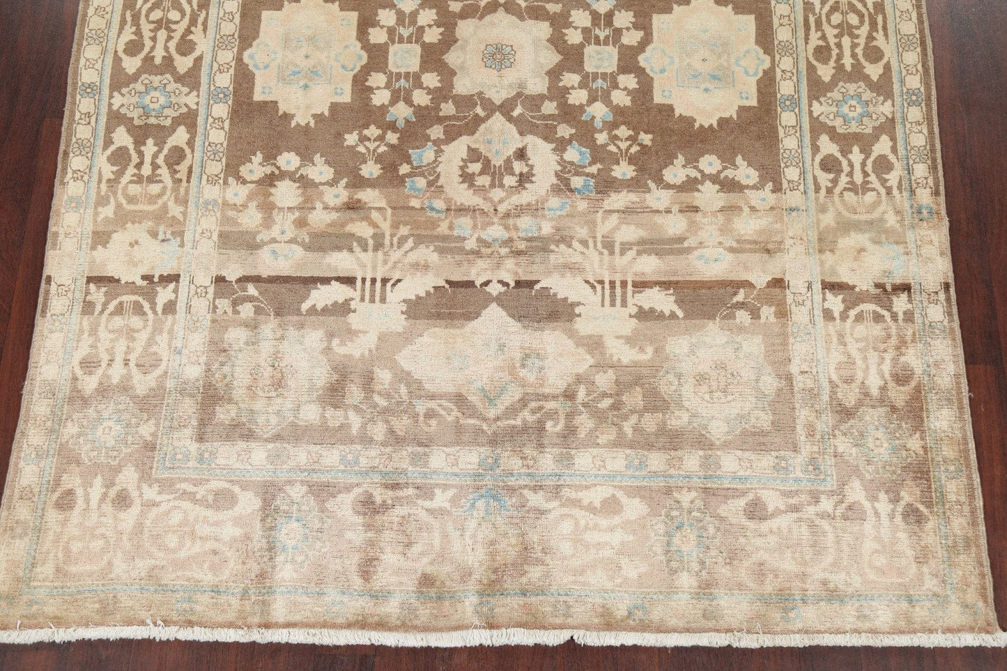 Antique Look Muted Floral Sultanabad Persian Area Rug 7x10