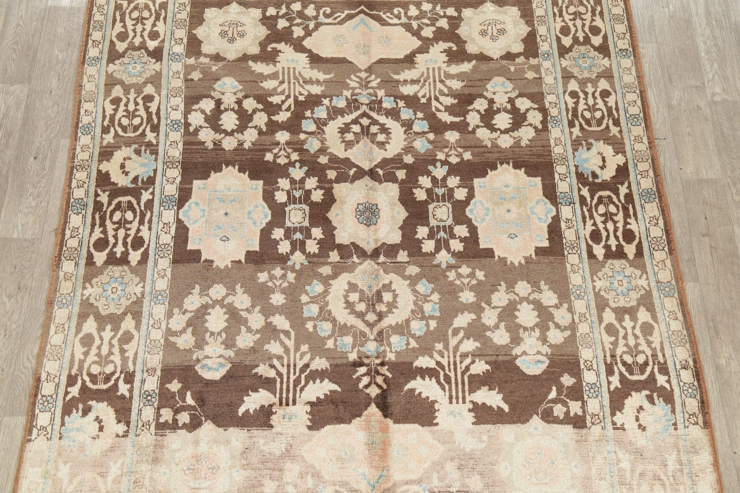 Antique Look Muted Floral Sultanabad Persian Area Rug 7x9