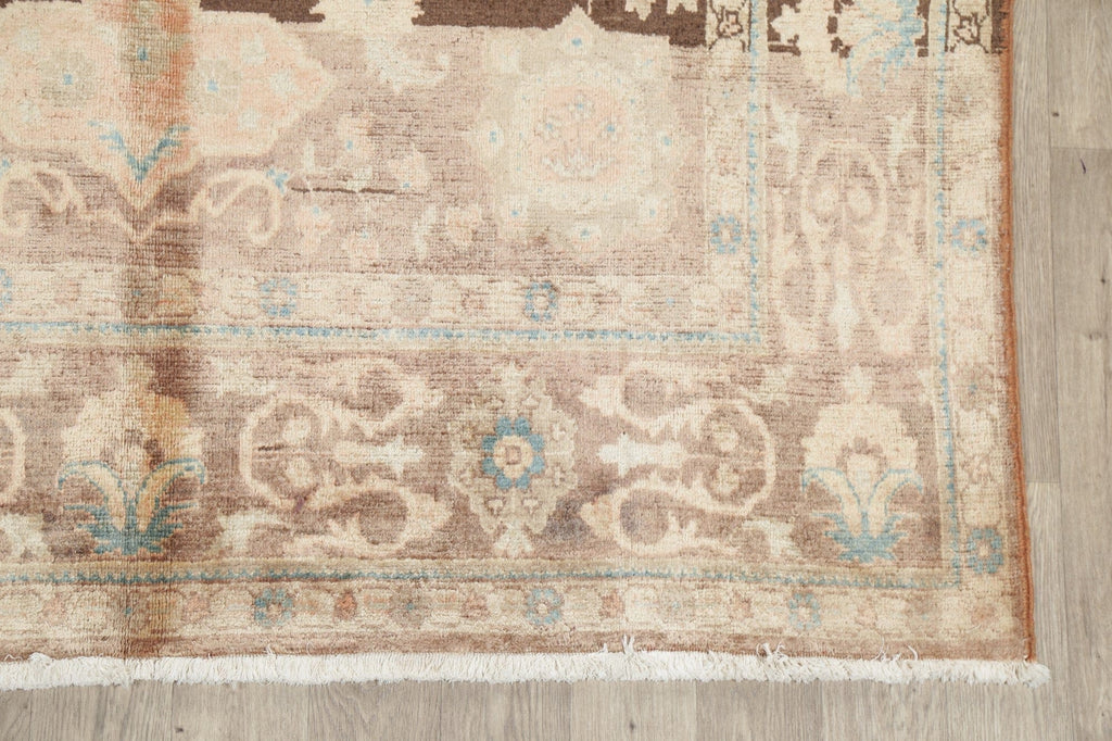 Antique Look Muted Floral Sultanabad Persian Area Rug 7x9