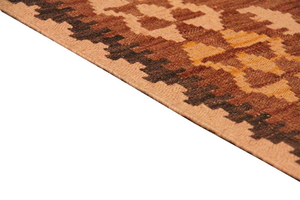 Kilim Collection Hand-Woven Wool Area Rug- 3' 7" X 4' 9"