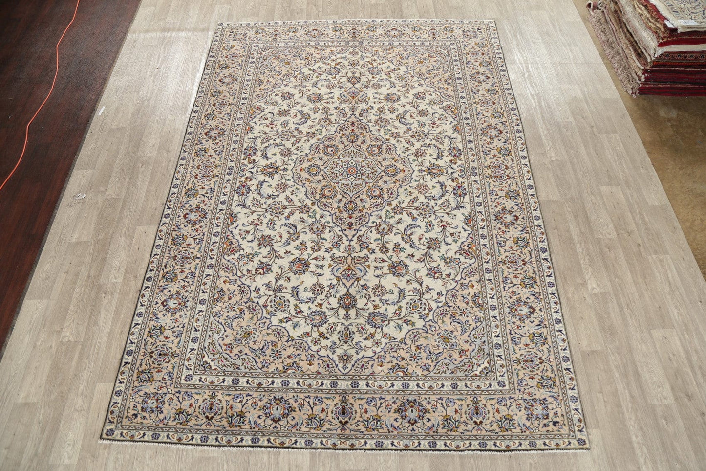 Vintage Floral Kashan Persian Area Rug 8x11