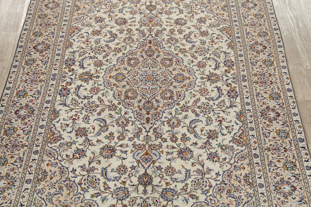 Vintage Floral Kashan Persian Area Rug 8x11