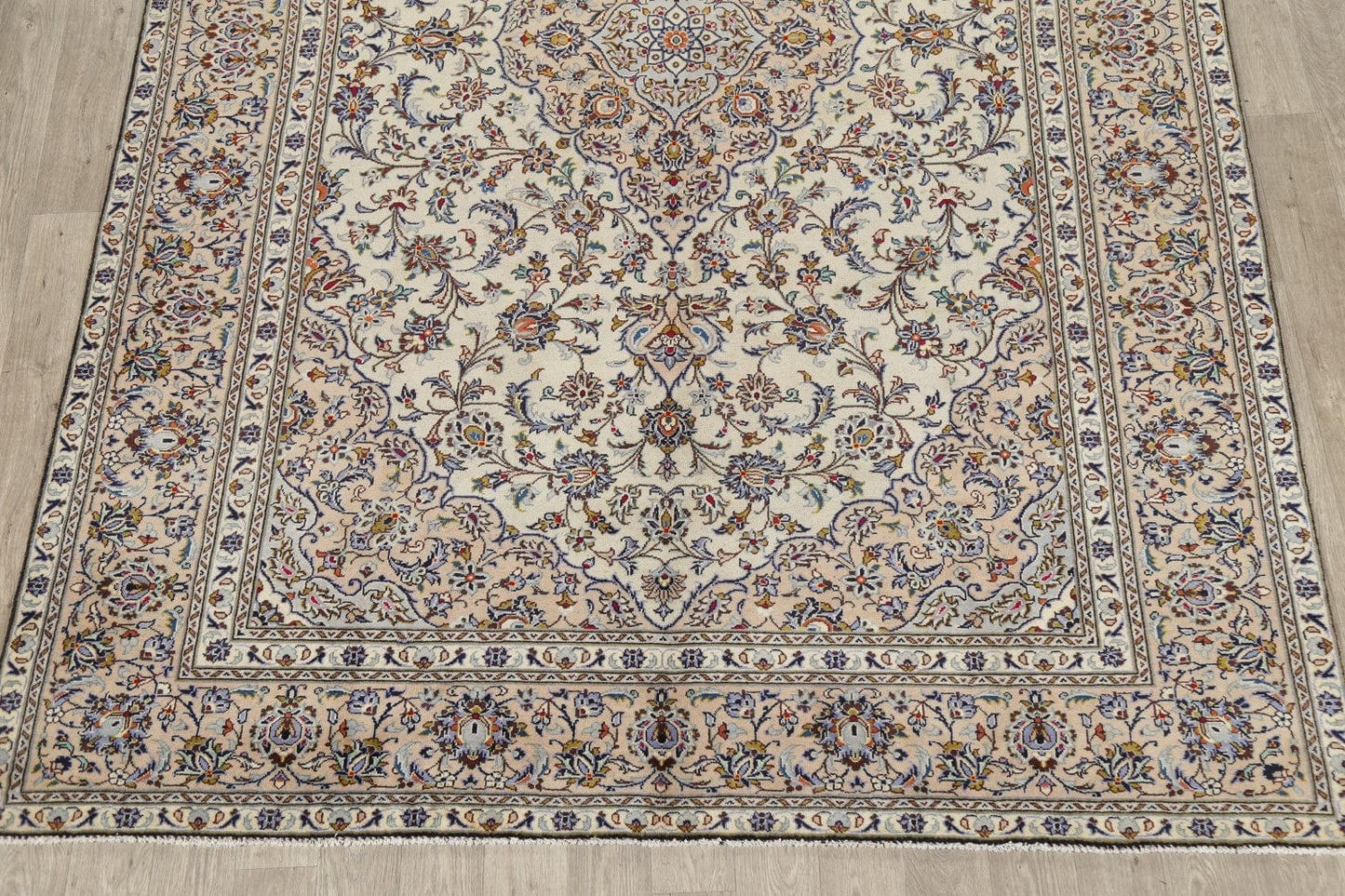 Vintage Floral Kashan Persian Area Rug 8x11