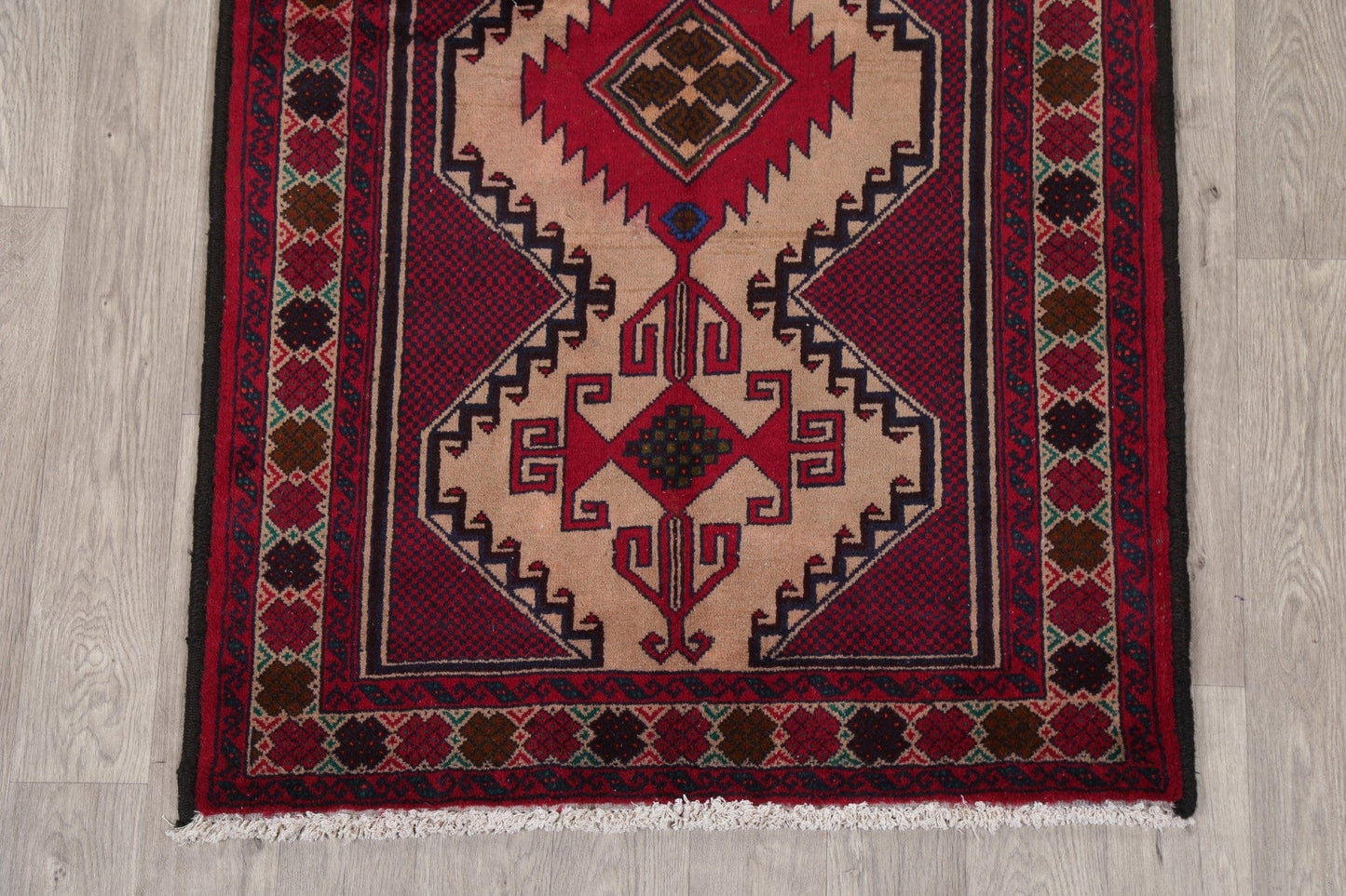 Geometric Balouch Oriental Area Rug 4x7