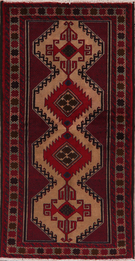 Geometric Balouch Oriental Area Rug 4x7