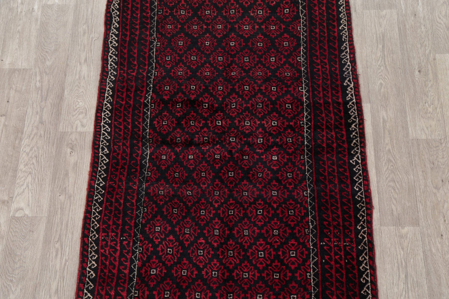 All-Over Geometric Balouch Oriental Area Rug 4x6