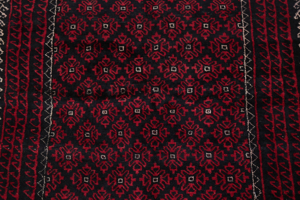 All-Over Geometric Balouch Oriental Area Rug 4x6