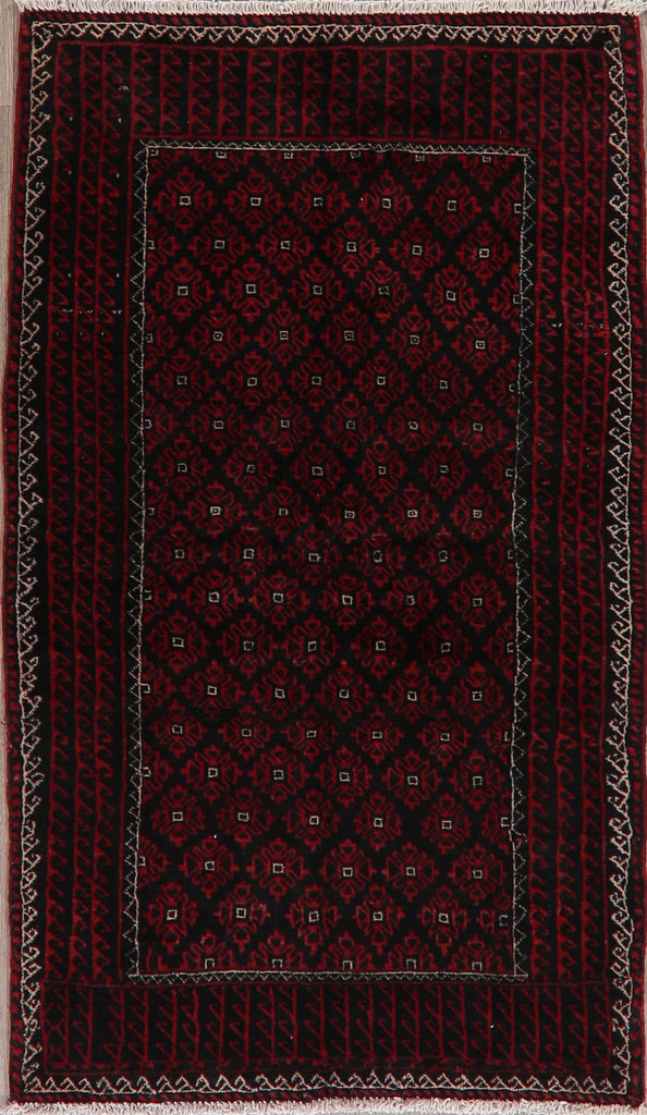 All-Over Geometric Balouch Oriental Area Rug 4x6