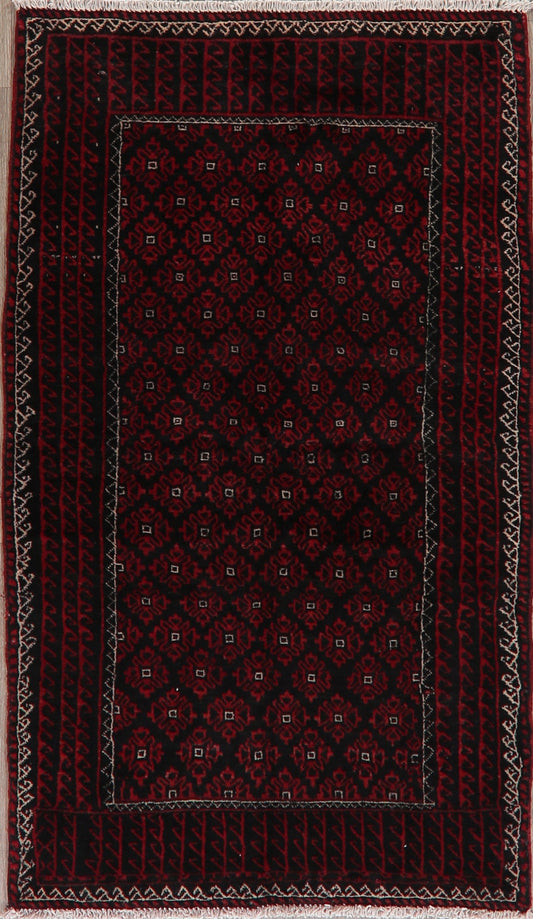 All-Over Geometric Balouch Oriental Area Rug 4x6