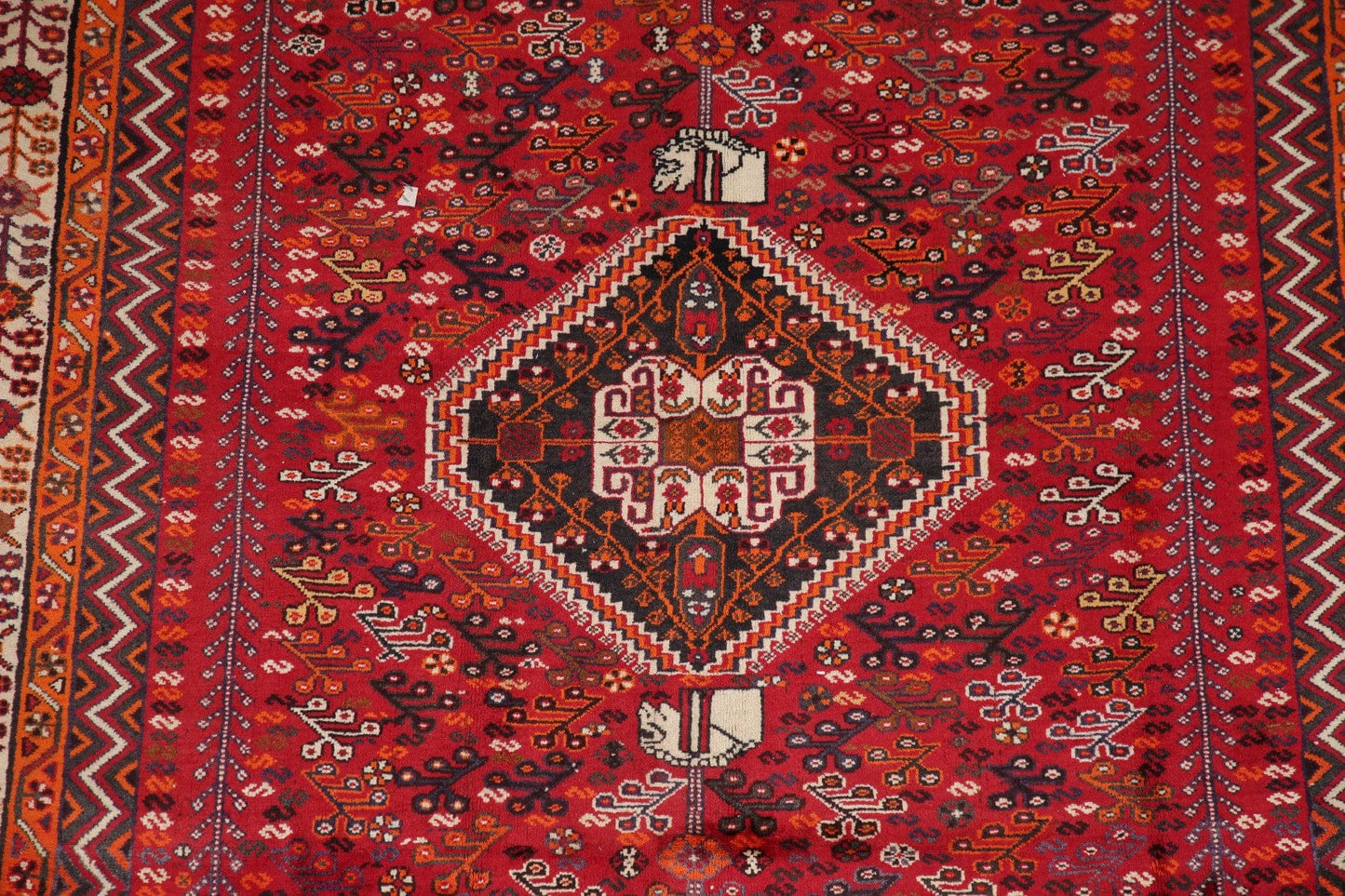 Vintage Tribal Lori Persian Red Area Rug 5x8