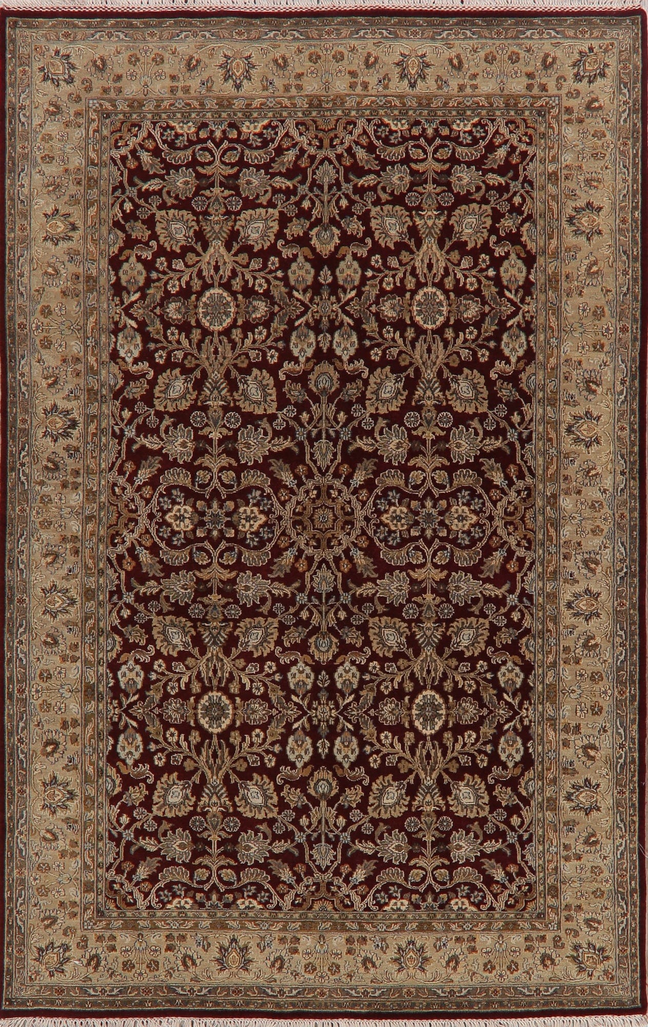 All-Over Floral Agra Oriental Area Rug 6x9