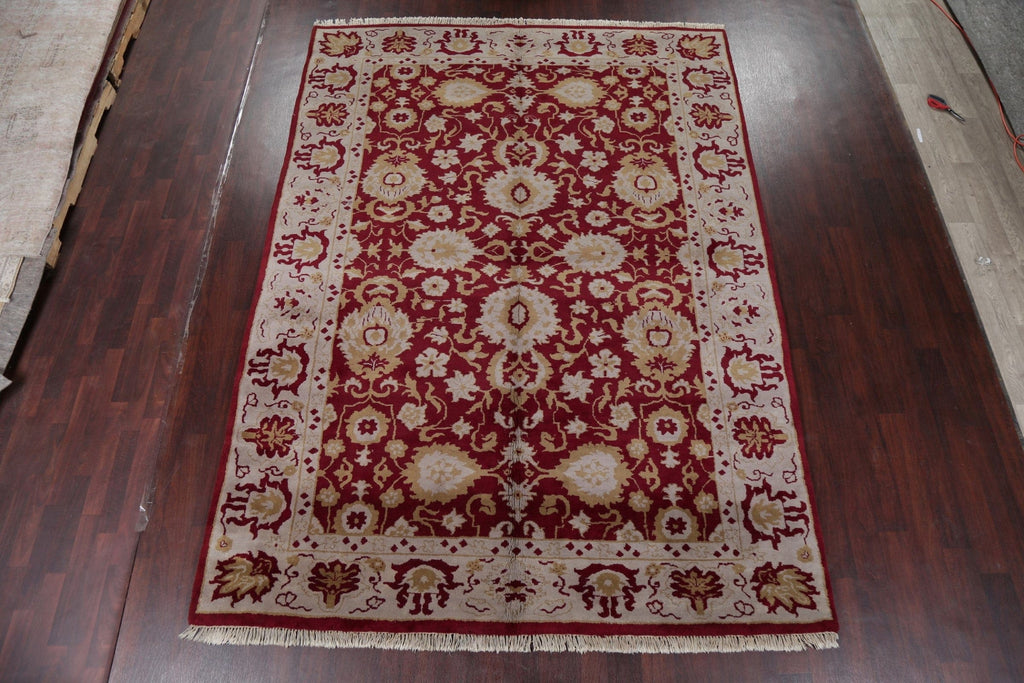 All-Over Red Floral Oushak Oriental Area Rug 9x11