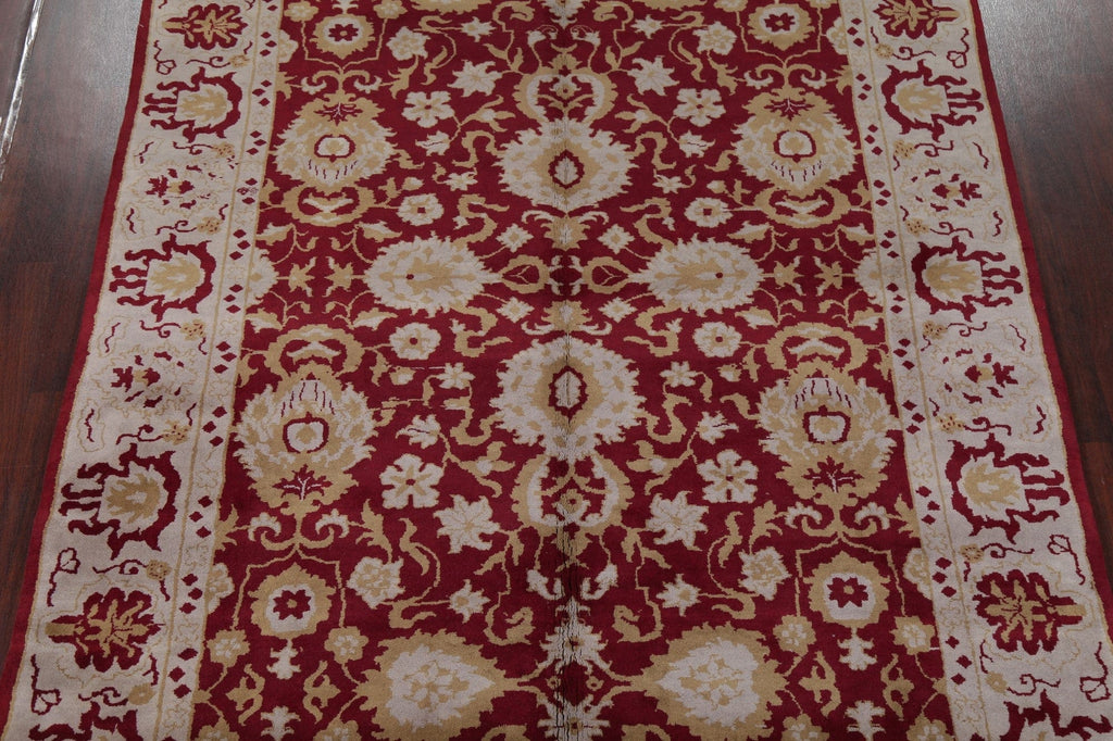 All-Over Red Floral Oushak Oriental Area Rug 9x11