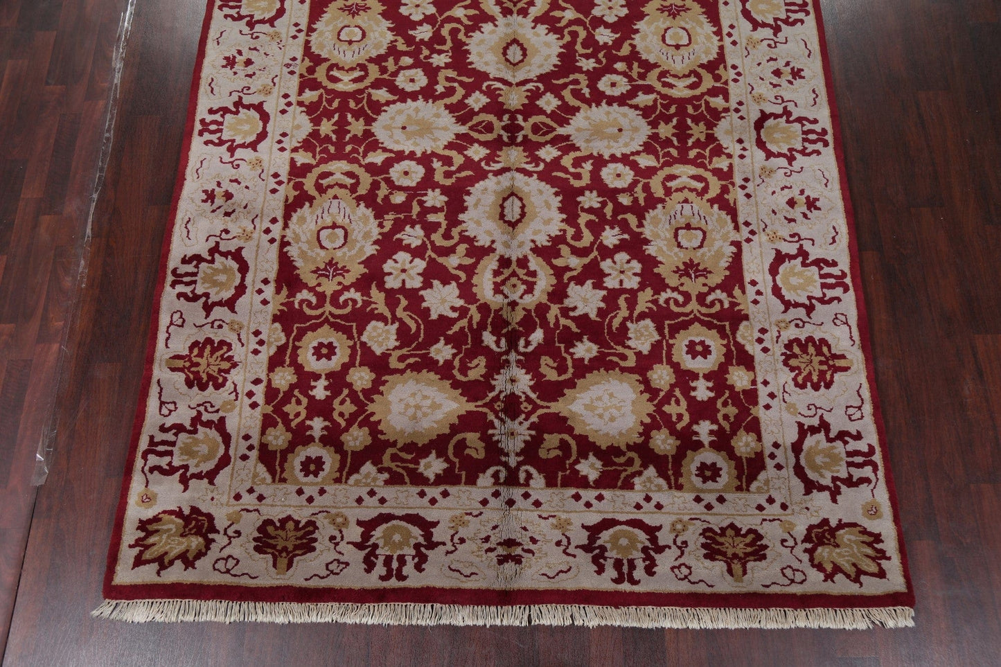 All-Over Red Floral Oushak Oriental Area Rug 9x11