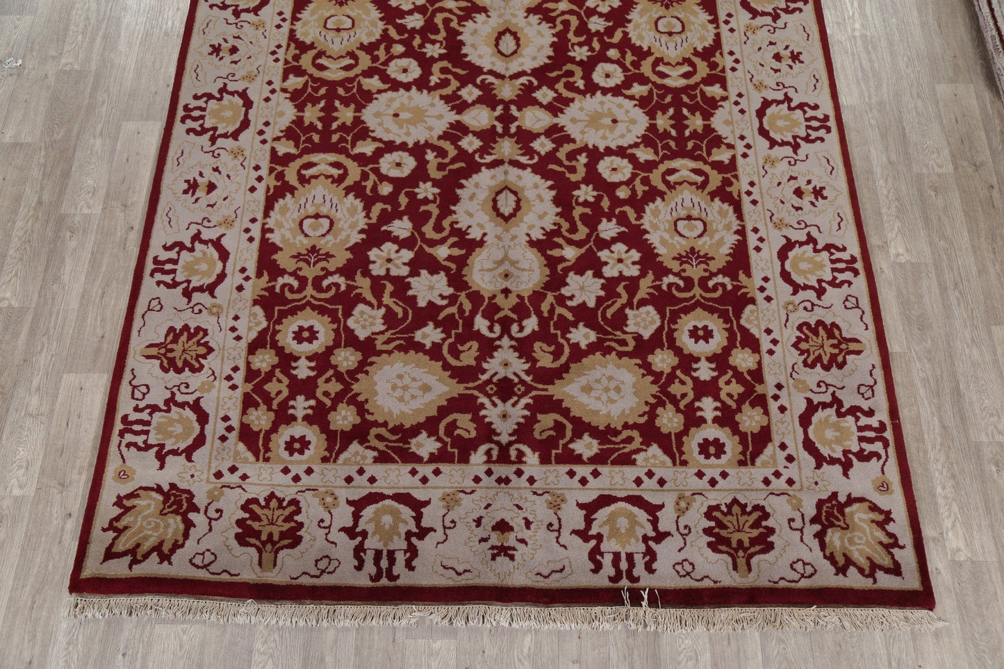 All-Over Red Floral Ziegler Oriental Area Rug 8x11