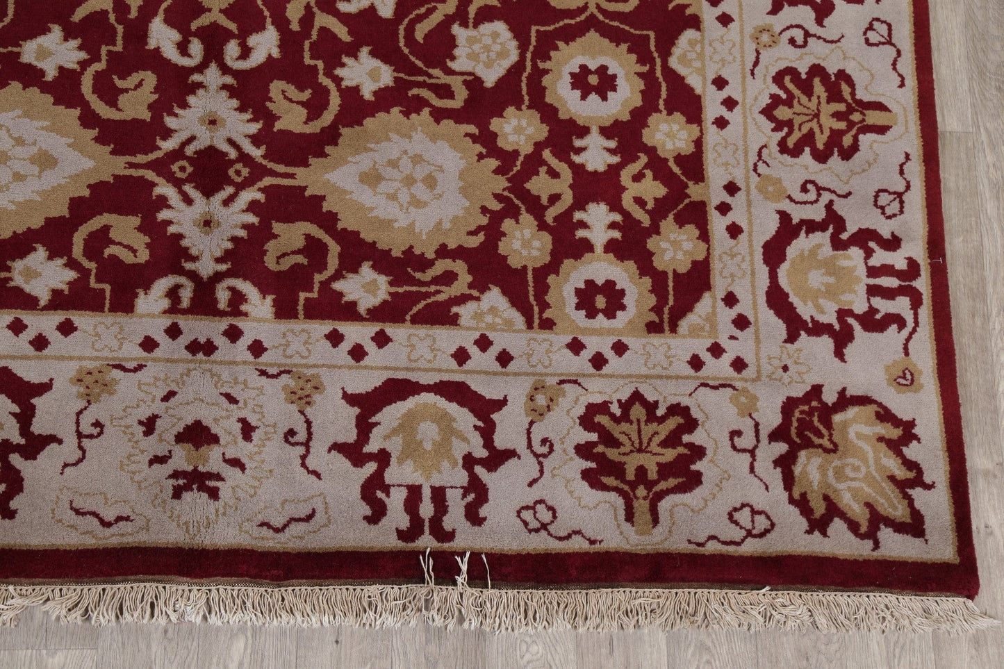 All-Over Red Floral Ziegler Oriental Area Rug 8x11