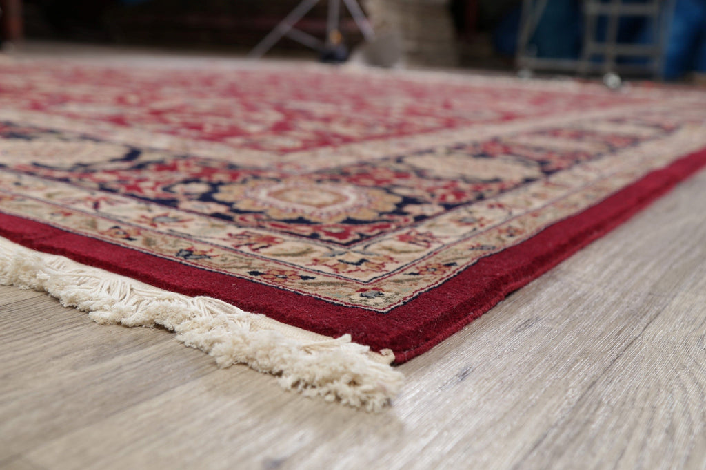 All-Over Floral Red Aubusson Oriental Area Rug 9x11