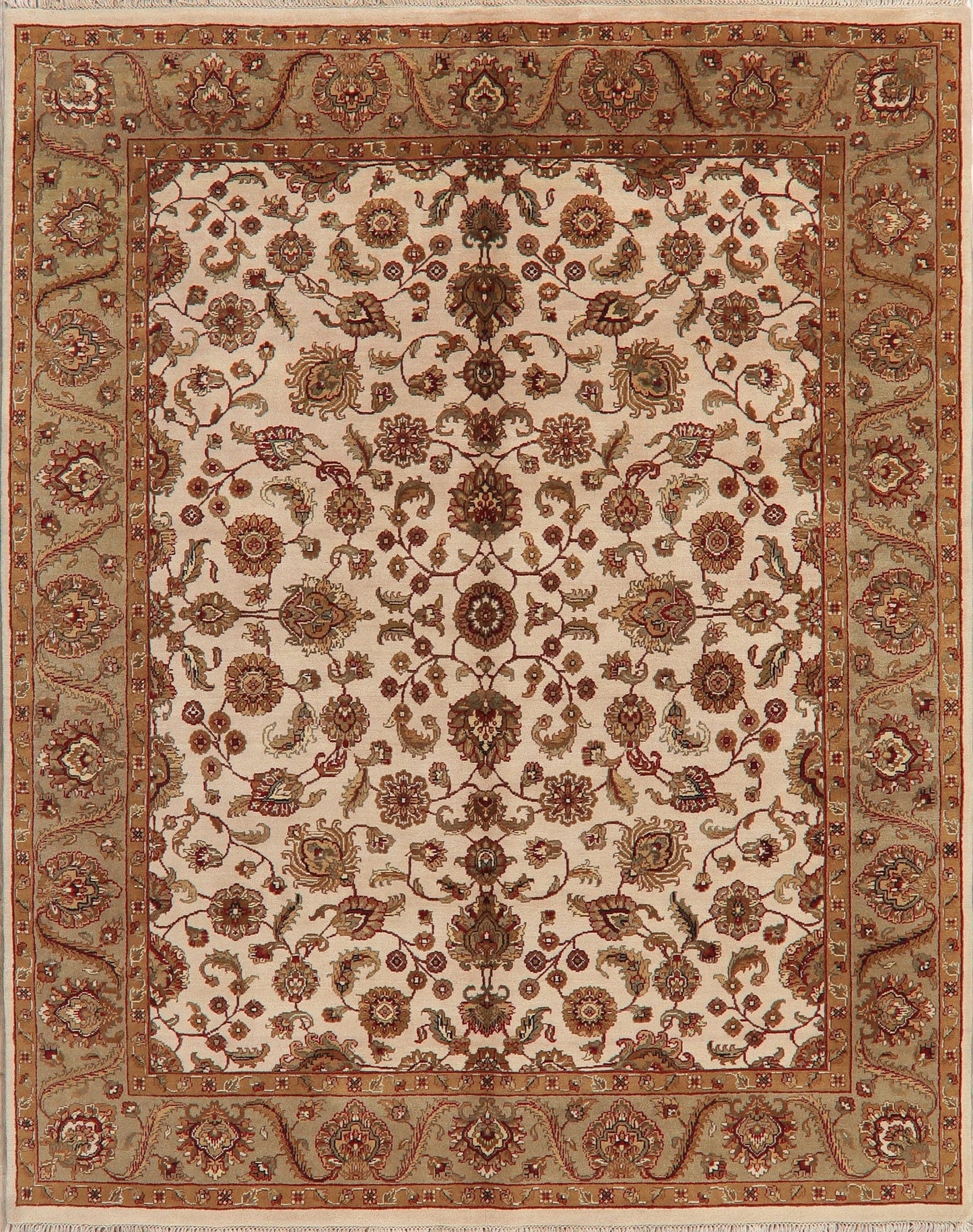 All-Over Floral Agra Oriental Area Rug 8x10