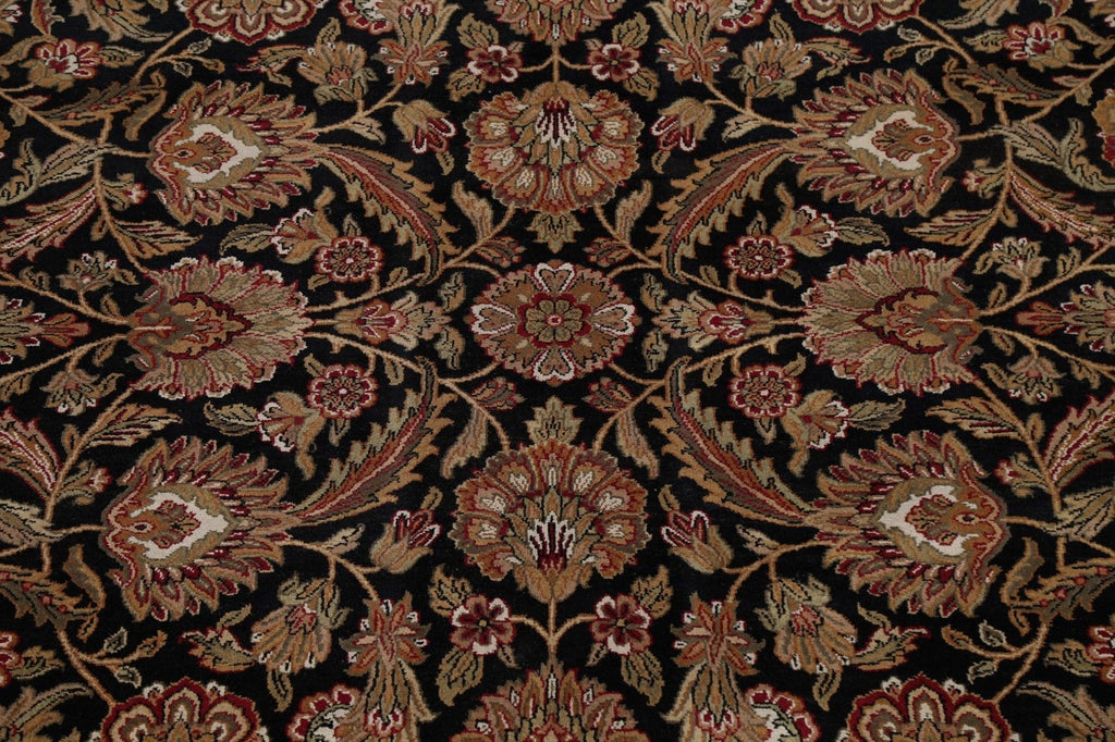 Black Floral Agra Oriental Area Rug 9x12