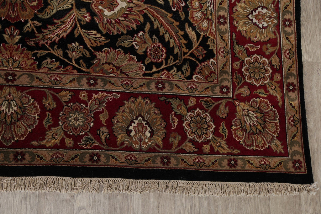 Black Floral Agra Oriental Area Rug 9x12