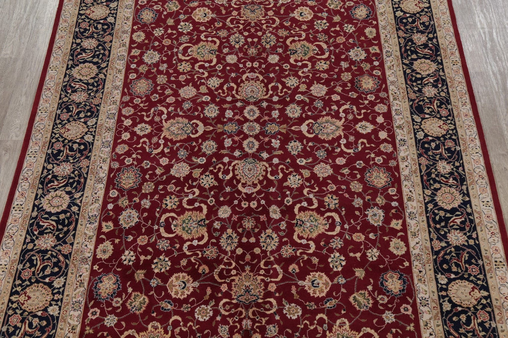 Floral Wool & Silk Aubusson Chinese Area Rug 9x12