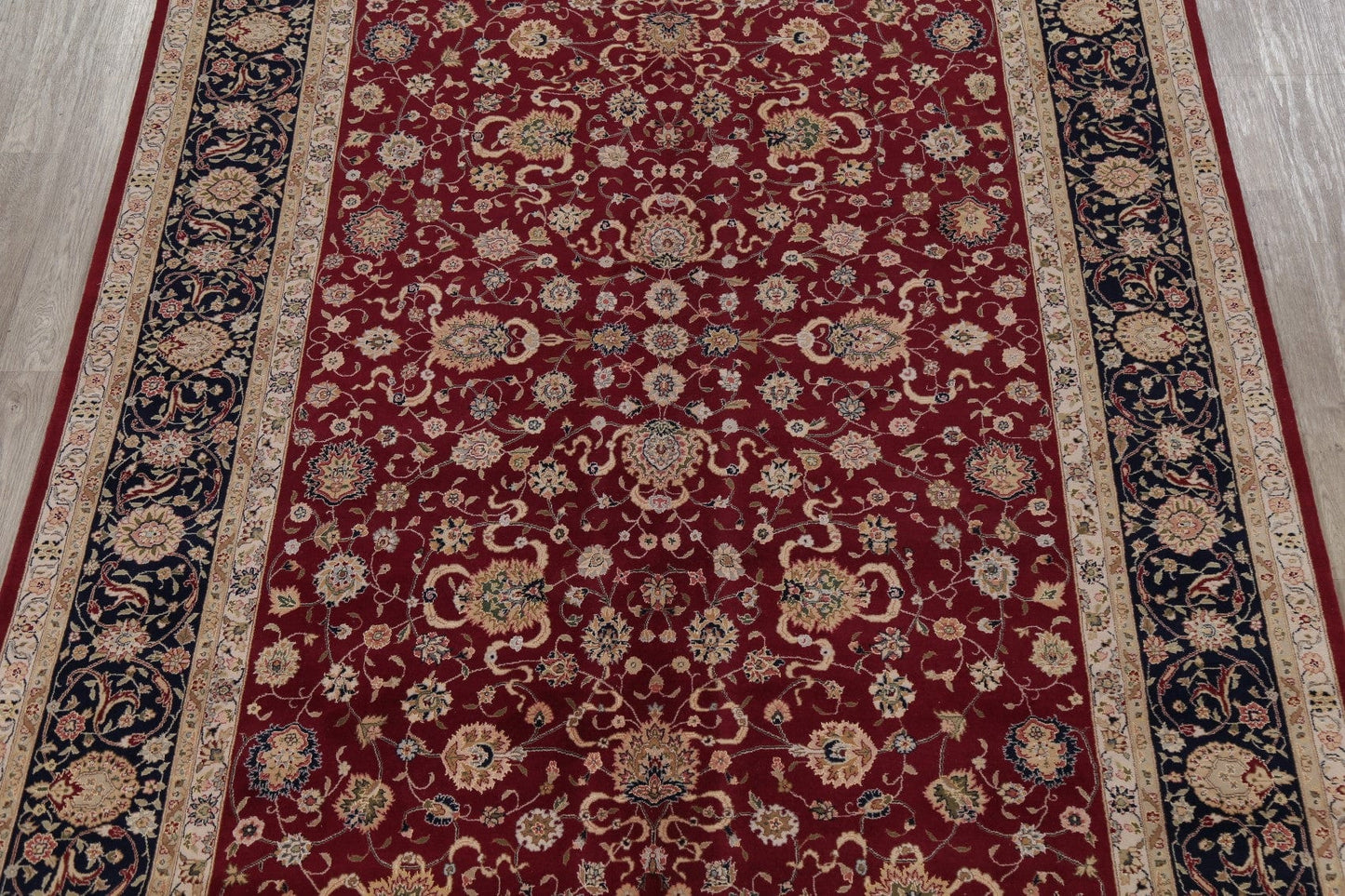 Floral Wool & Silk Aubusson Chinese Area Rug 9x12